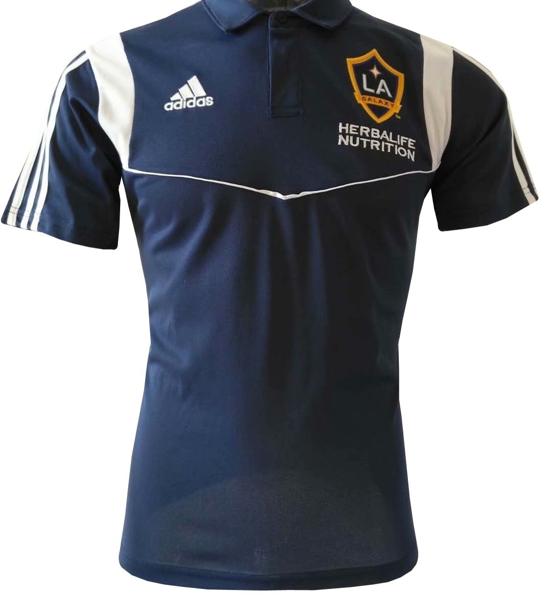Camisa Polo oficial Adidas Los Angeles Galaxy 2019 Azul